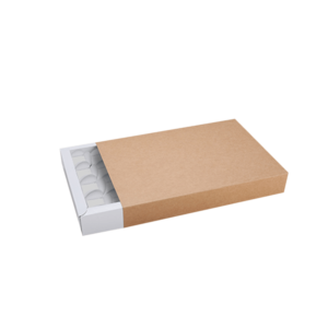 White cardboard boxes with lids