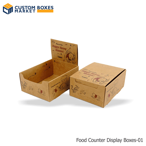 Custom Food Counter Display Boxes